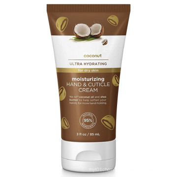 Private label coconut moisturizing hand cream